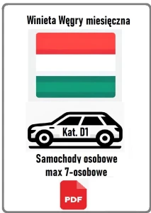 eWinieta WĘGRY MIESIĘCZNA -samochód osobowy (Kat. D1)