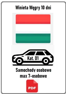 eWinieta WĘGRY 10 DNI - samochód osobowy (Kat. D1)