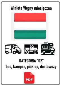 eWinieta WĘGRY MIESIĘCZNA -BUS do 3.5t (Kat. D2)