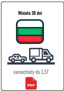 eWinieta BUŁGARIA  30 dni - samochód do 3.5T