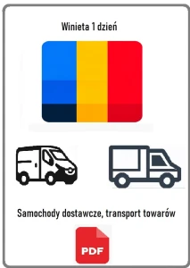 eWinieta RUMUNIA na wybrany dzień (ważna do 23:59)- BUS do 3.5t (transport towarów,  sam. dostawczy)