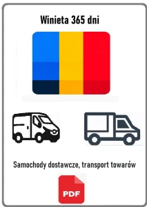 eWinieta RUMUNIA 12 MIESIĘCY - BUS do 3.5t (transport towarów)