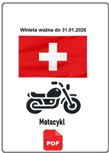eWinieta SZWAJCARIA ROK - motocykl (ważność do 31.01.2027)